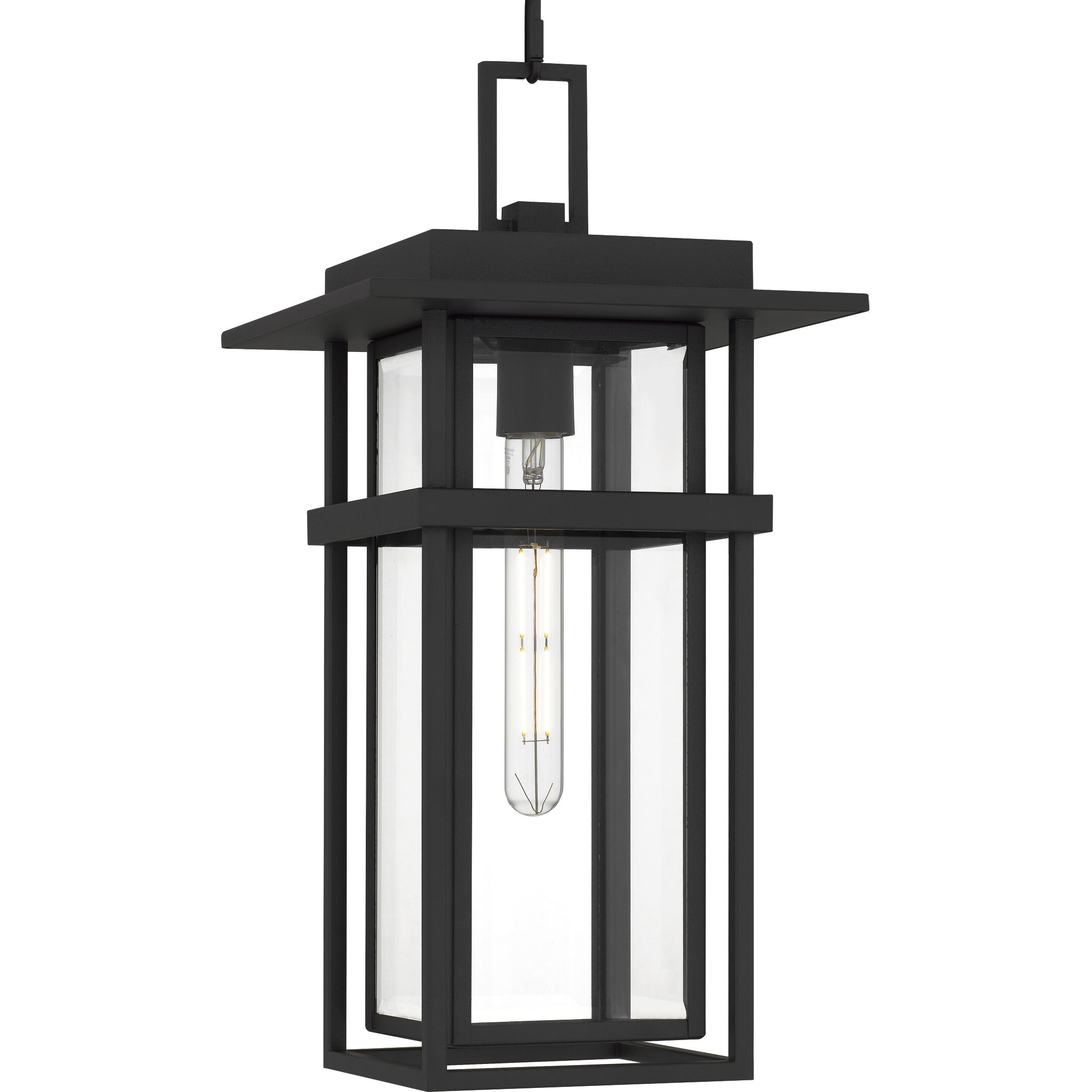 Morgan 1 Light 10 inch Earth Black Outdoor Hanging Lantern