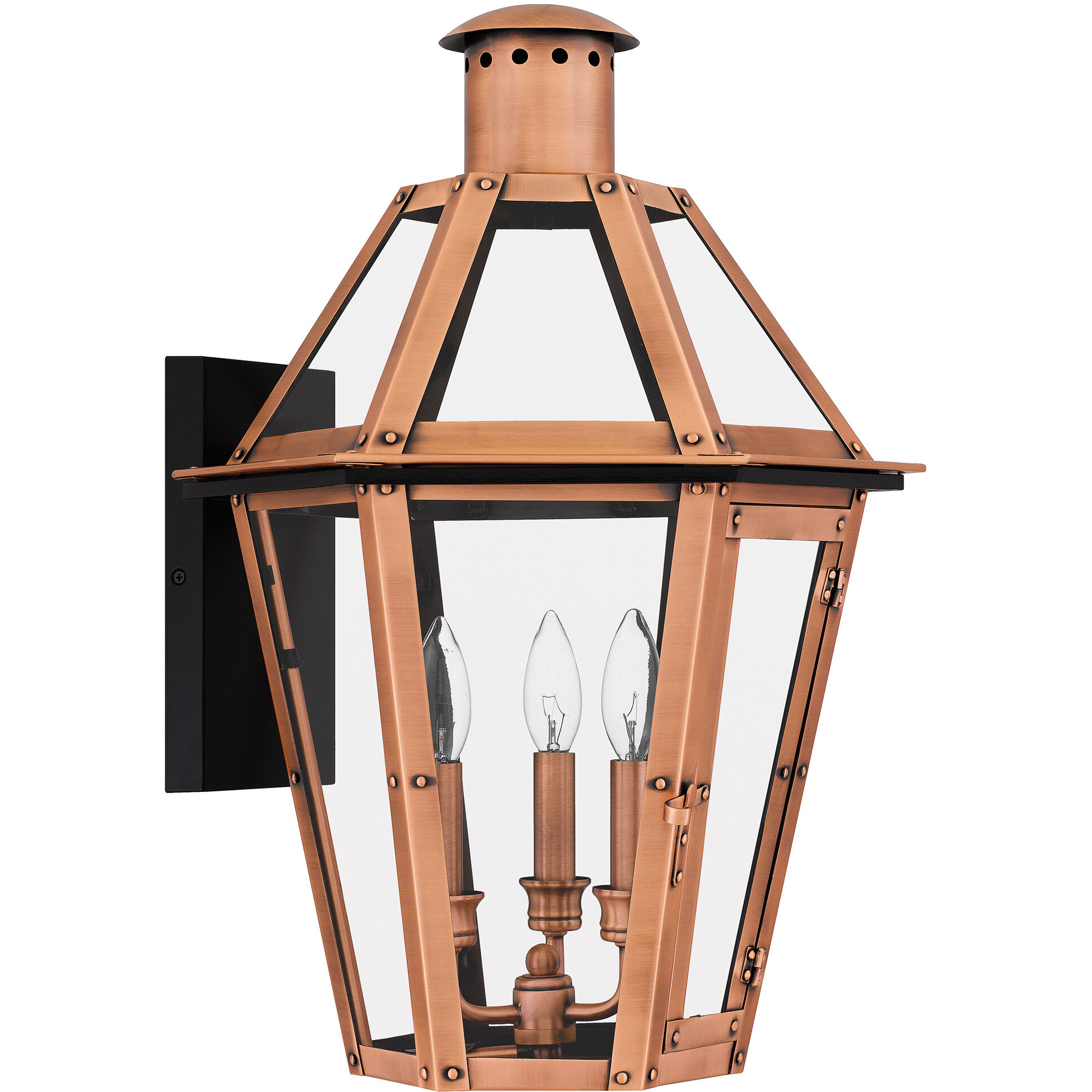 Quoizel BURD8415AC Burdett 3 Light 22 inch Aged Copper Quoizel BURD8415AC Burdett 3 Light 22 inch Aged Copper