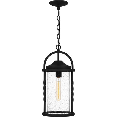 Reece 1 Light 8.75 inch Earth Black Outdoor Hanging Lantern