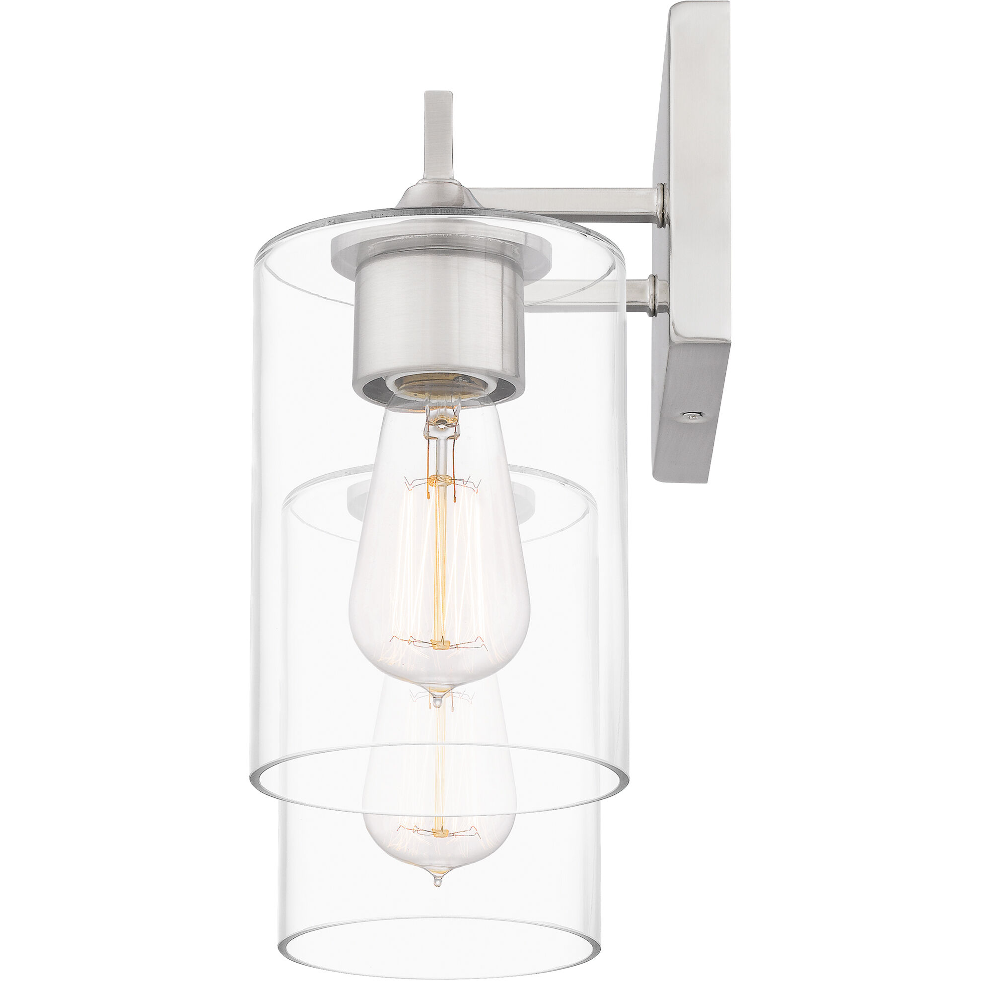 Prescott 2 Light 16 inch Brushed Nickel Bath Light Wall Light, Medium