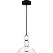 Elway LED 12 inch Matte Black Pendant Ceiling Light