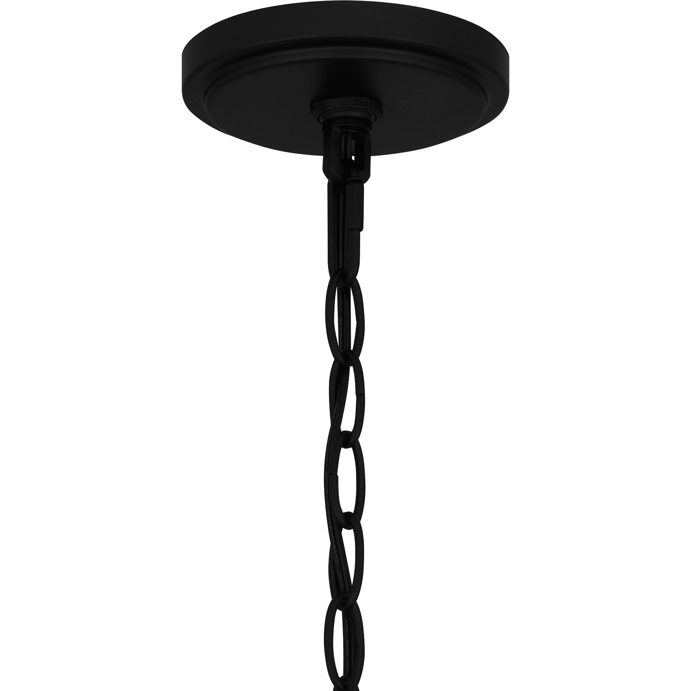 Satterfield 1 Light 9 inch Matte Black Outdoor Hanging Lantern