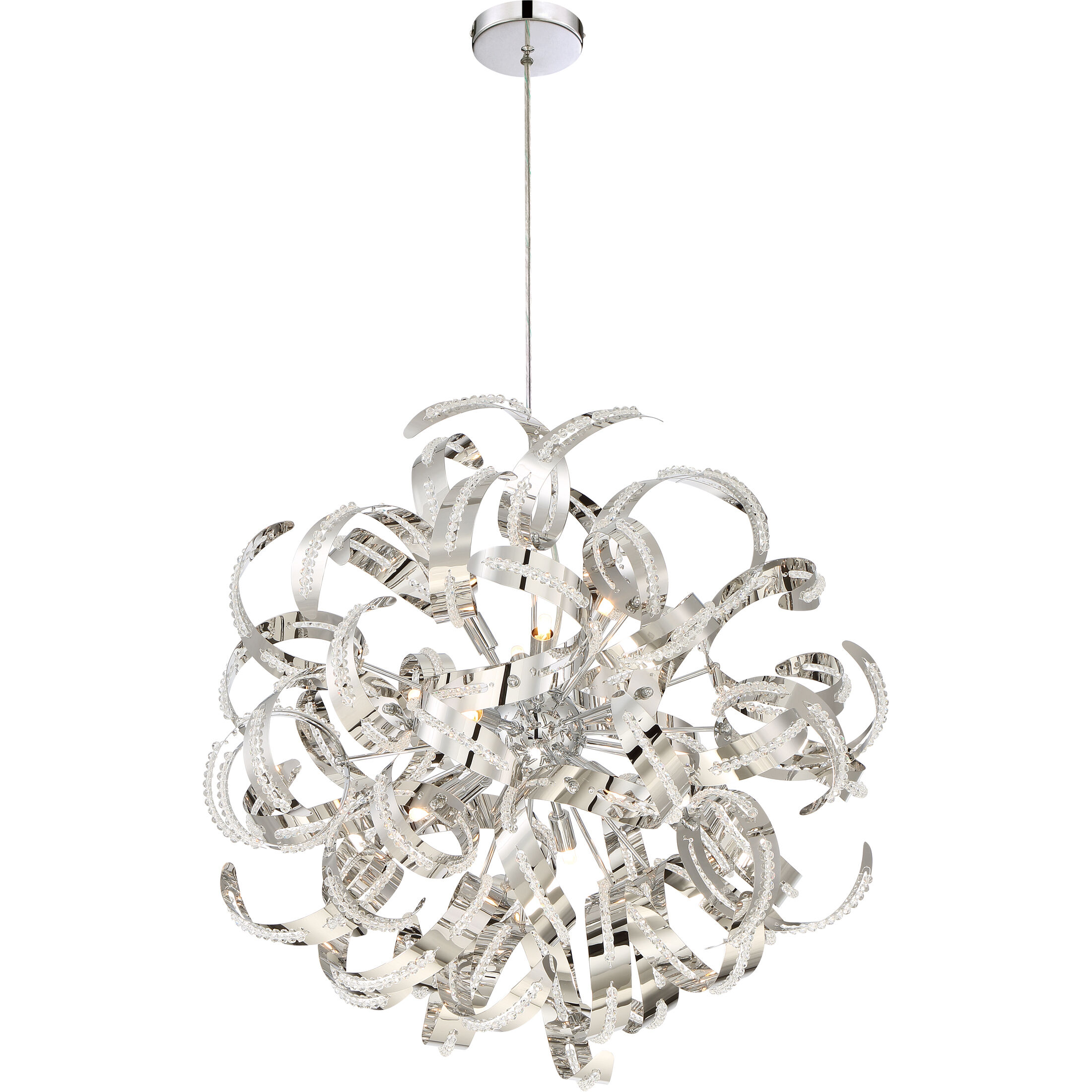 Ribbons 23-Inch Pendant in Satin Copper by Quoizel Lighting