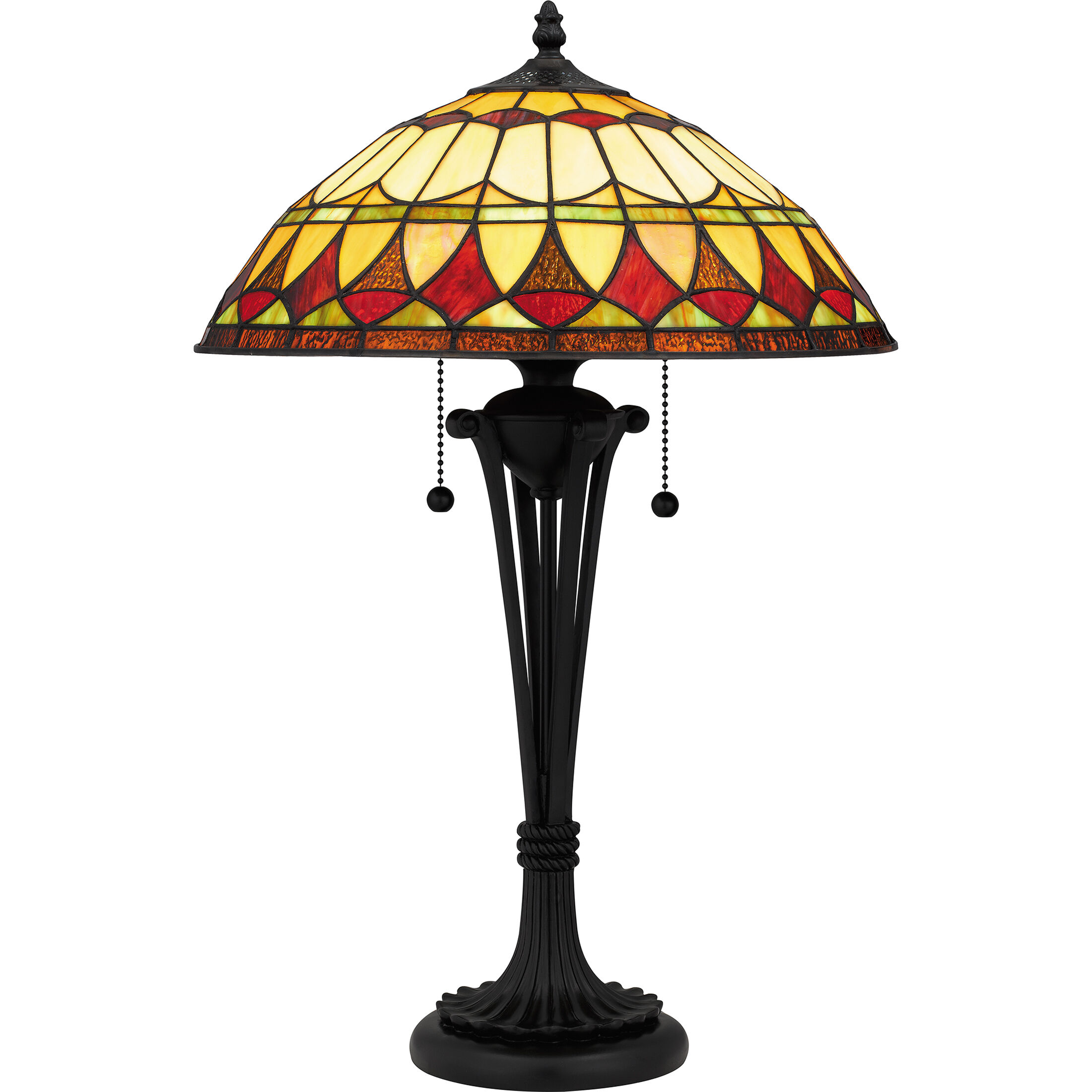 Sevilla 23.5 inch 75.00 watt Matte Black Table Lamp Portable Light, Tiffany