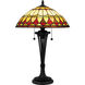 Sevilla 23.5 inch 75.00 watt Matte Black Table Lamp Portable Light, Tiffany