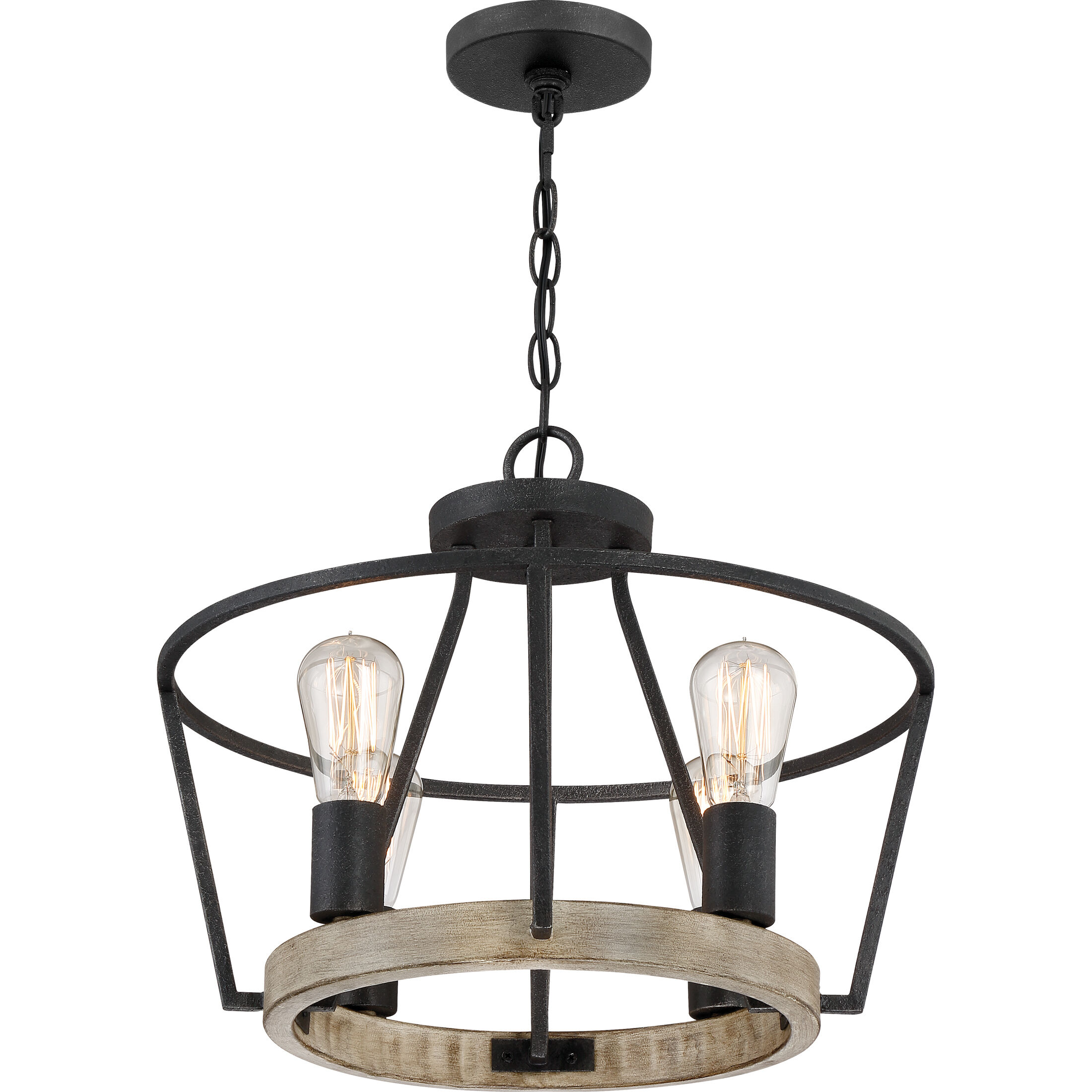 Brockton 4 Light 18 inch Grey Ash Pendant Ceiling Light