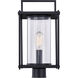 Garrett 1 Light 18 inch Matte Black Outdoor Post Lantern
