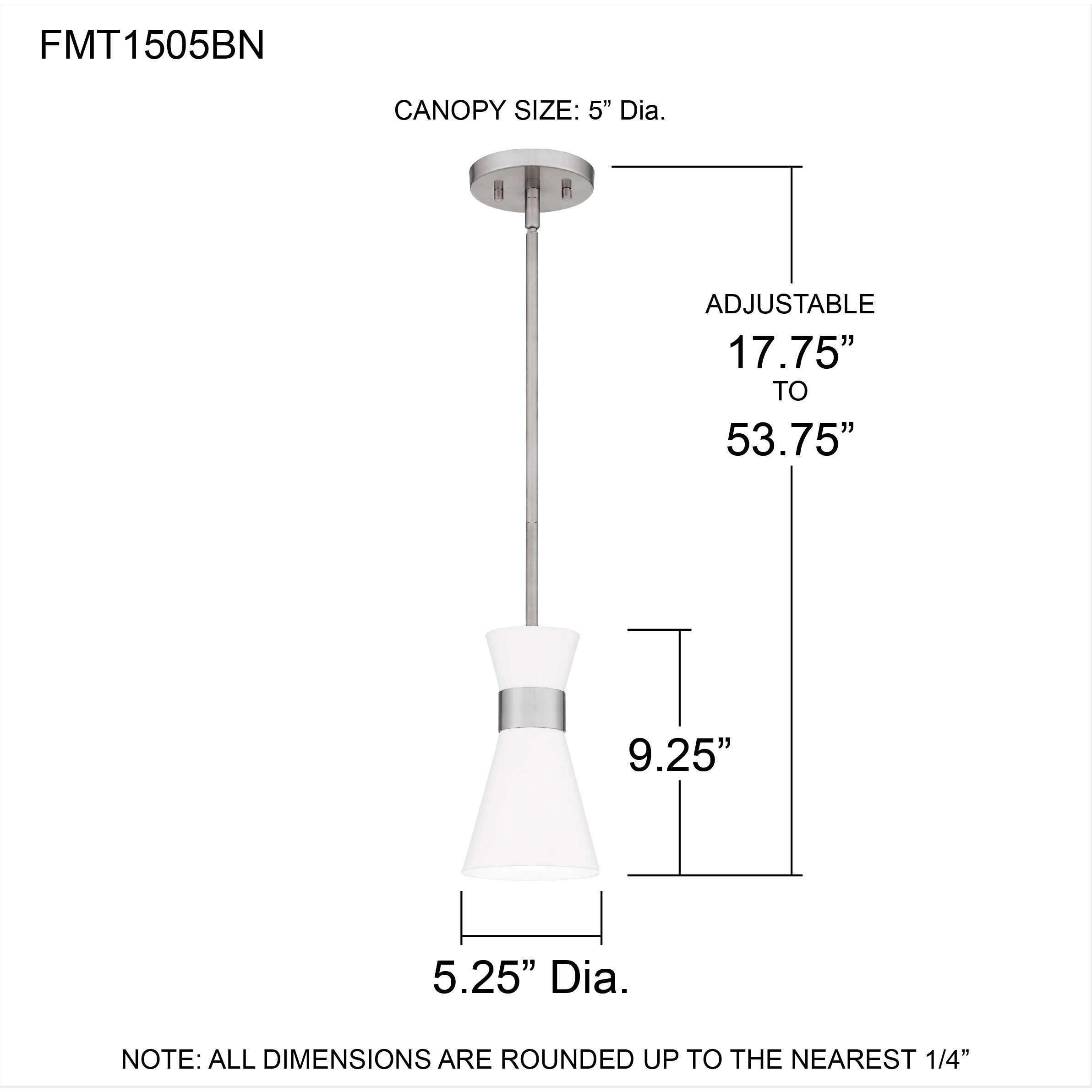 Fremont 1 Light 5 inch Brushed Nickel Mini Pendant Ceiling Light, Small