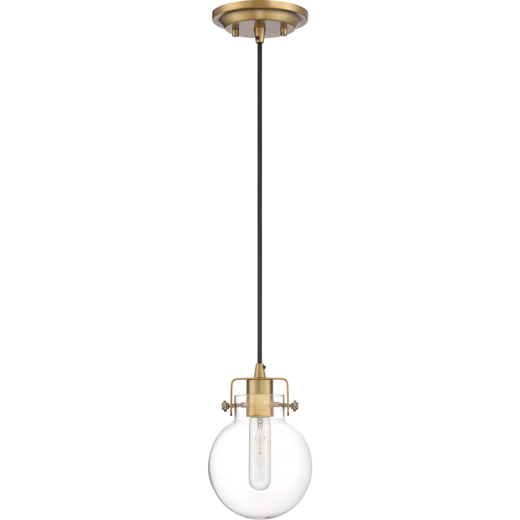 Sidwell 1 Light 6 inch Weathered Brass Mini Pendant Ceiling Light