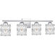 Gibson 4 Light 30 inch Polished Chrome Bath Light Wall Light