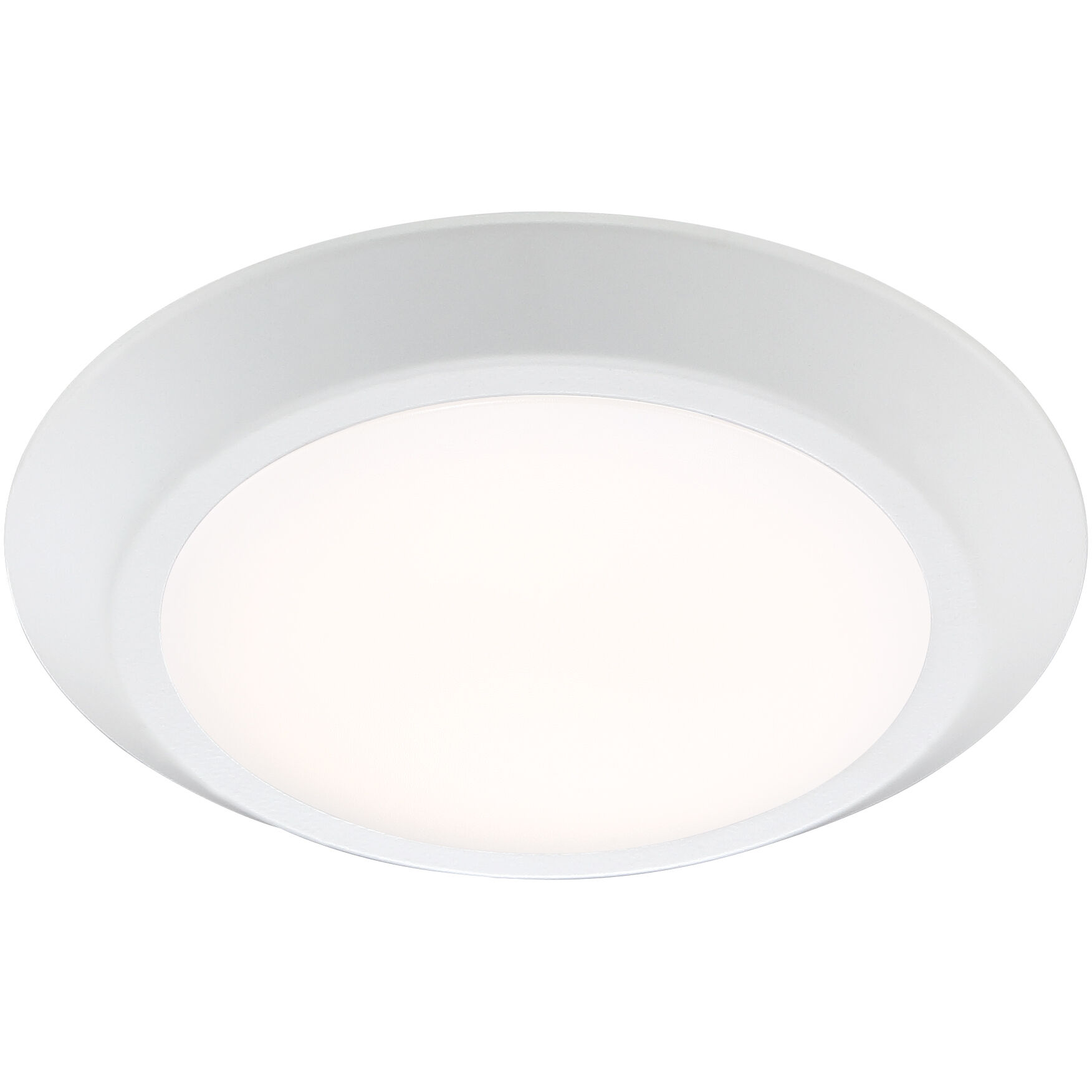 Verge LED 8 inch Fresco Flush Mount Ceiling Light in White Lustre