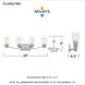 Acacia 4 Light 28 inch Brushed Nickel Bath Light Wall Light, Extra Large