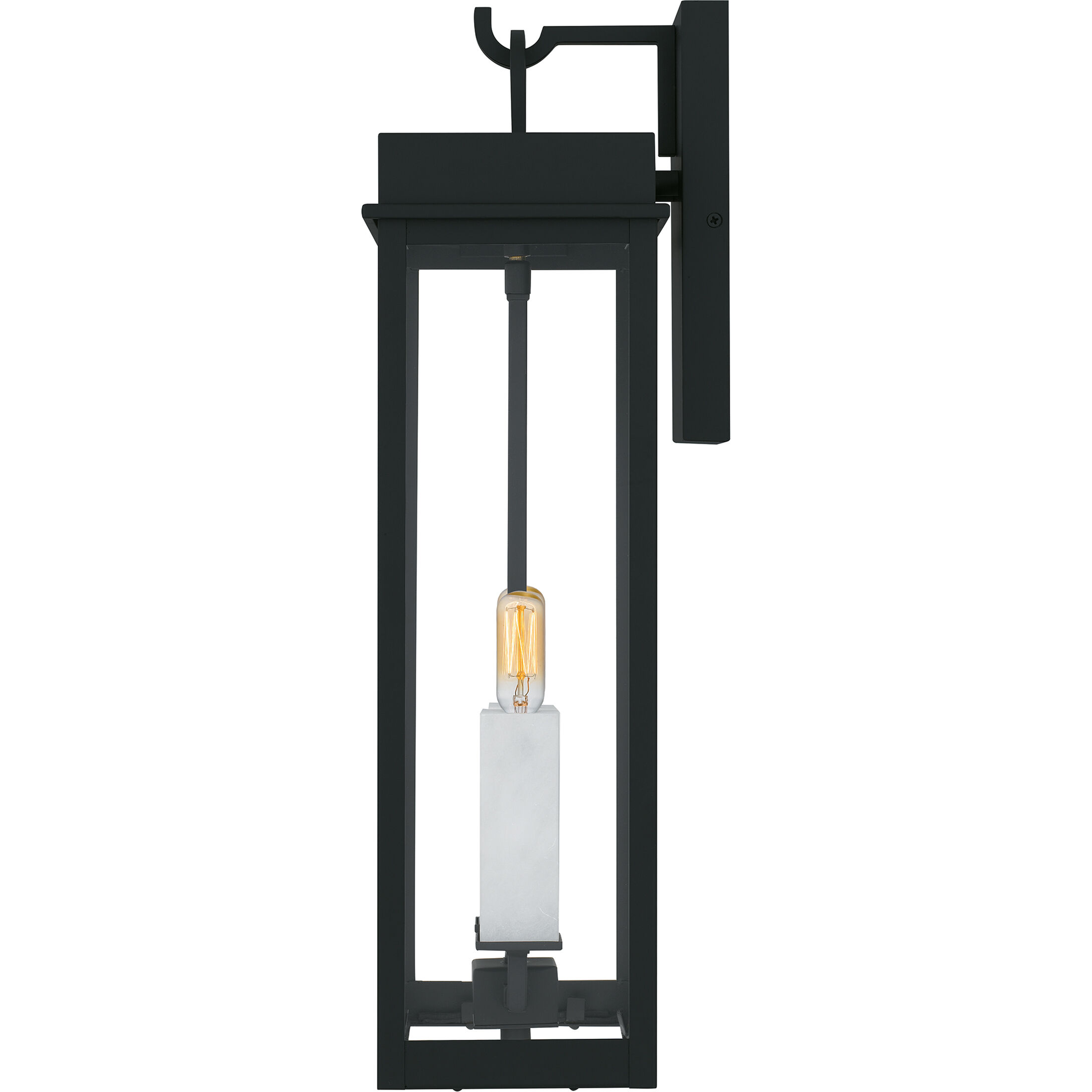 Carmen 2 Light 22 inch Matte Black Outdoor Wall Lantern, Large