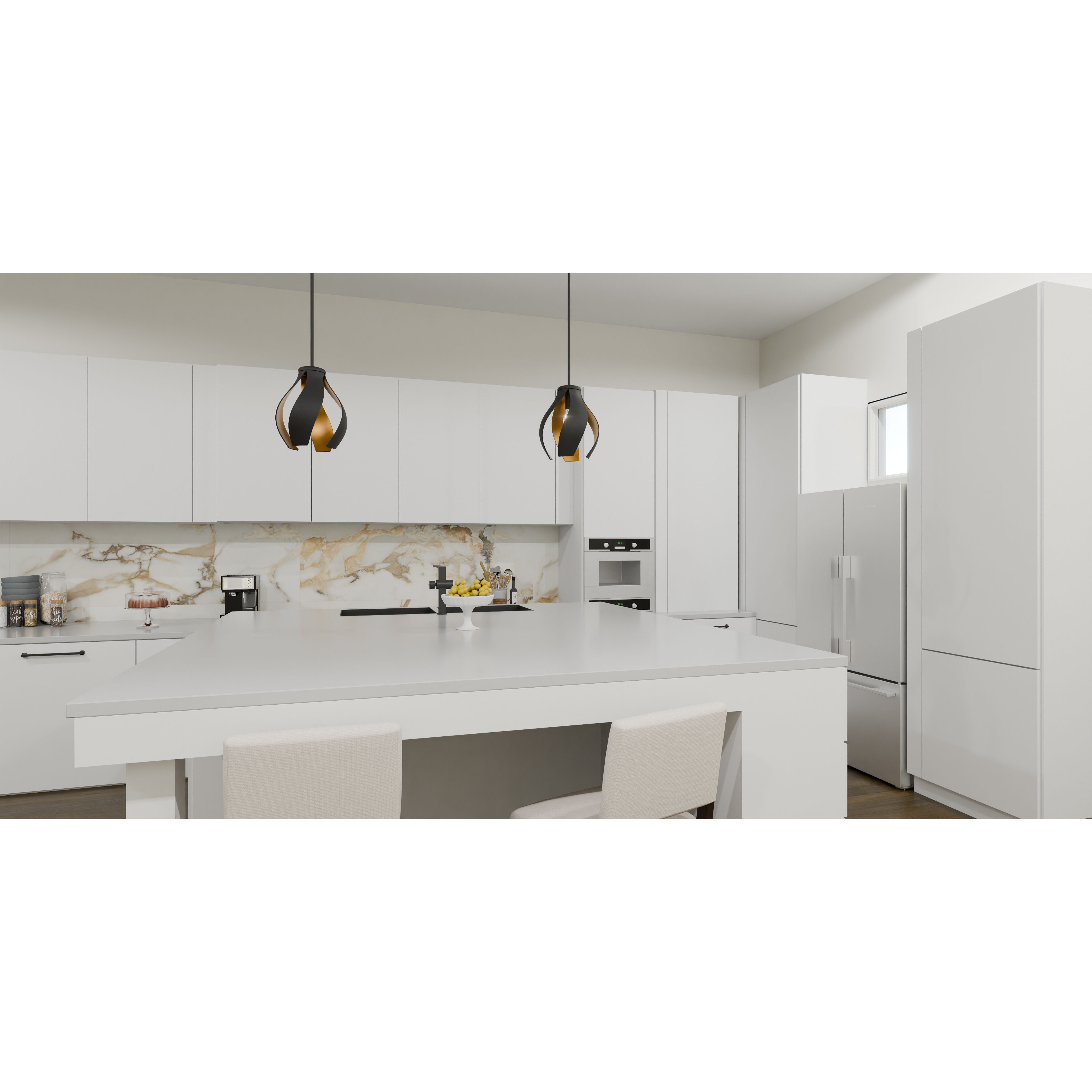 Kiko 1 Light 11 inch Matte Black Pendant Ceiling Light