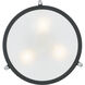 Rigel 3 Light 17.5 inch Earth Black Semi-Flush Mount Ceiling Light