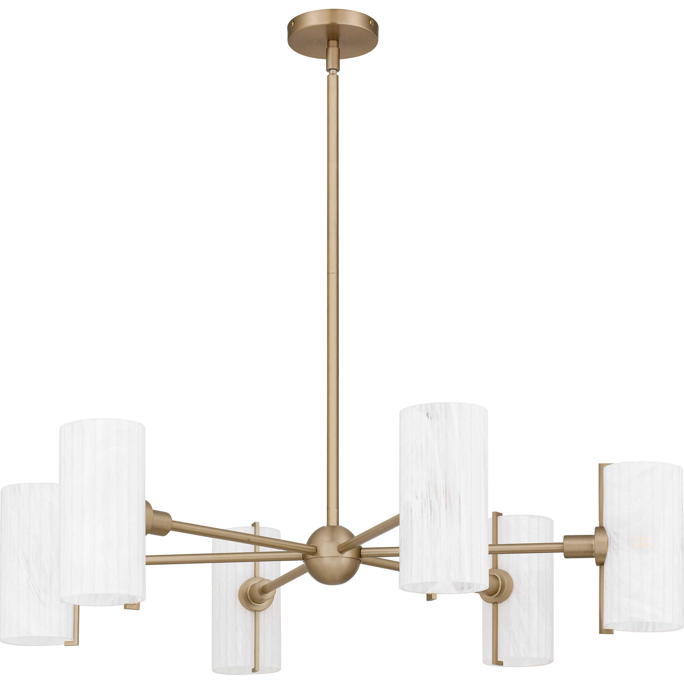 Curran 6 Light 36 inch Bronze Gold Chandelier Ceiling Light