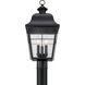 Millhouse 3 Light 22 inch Mystic Black Post Lantern
