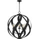 Blacksmith Pendant Ceiling Light in Earth Black