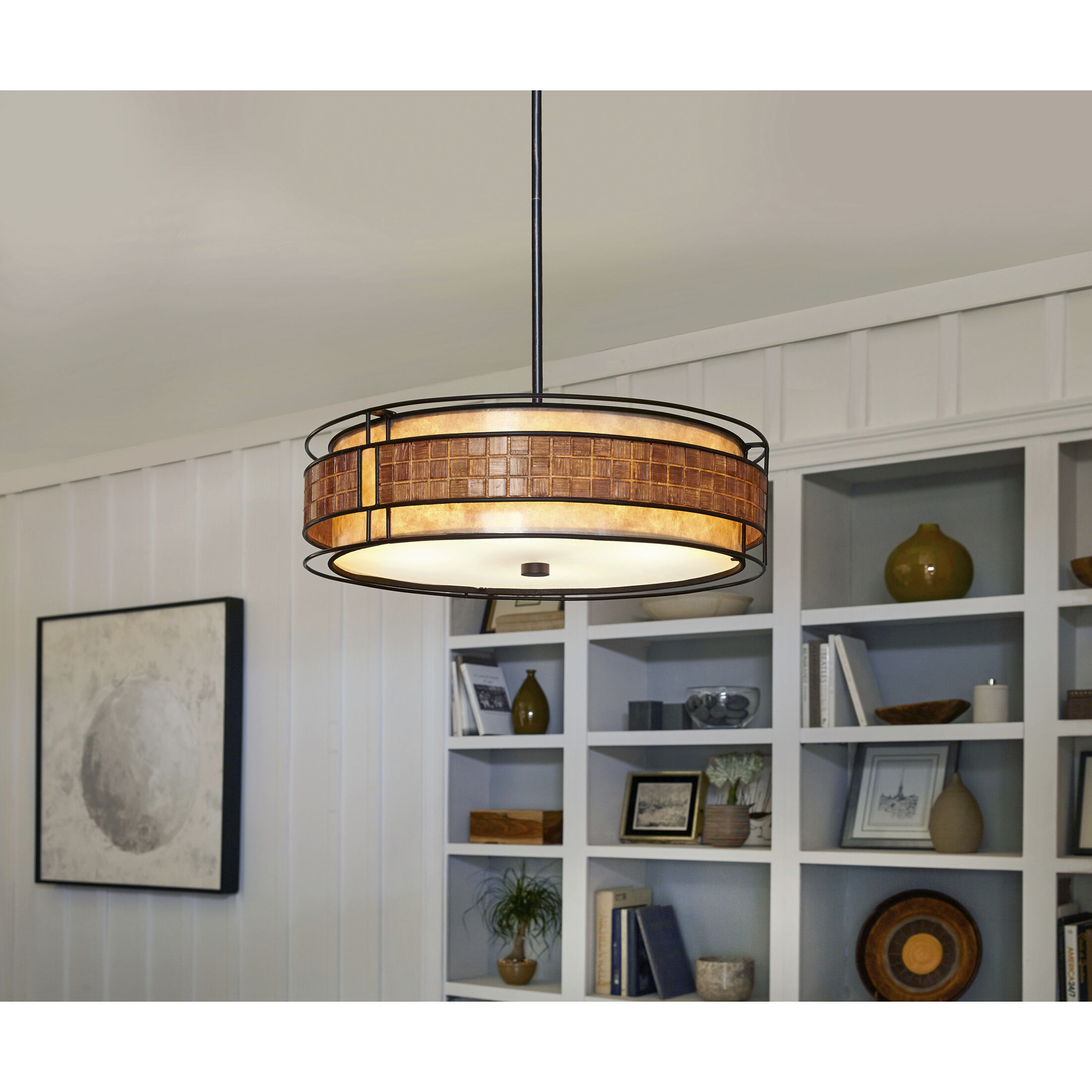Laguna 4 Light 22 inch Renaissance Copper Pendant Ceiling Light, Naturals