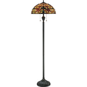 Kami 62 inch 100 watt Vintage Bronze Floor Lamp Portable Light, Naturals