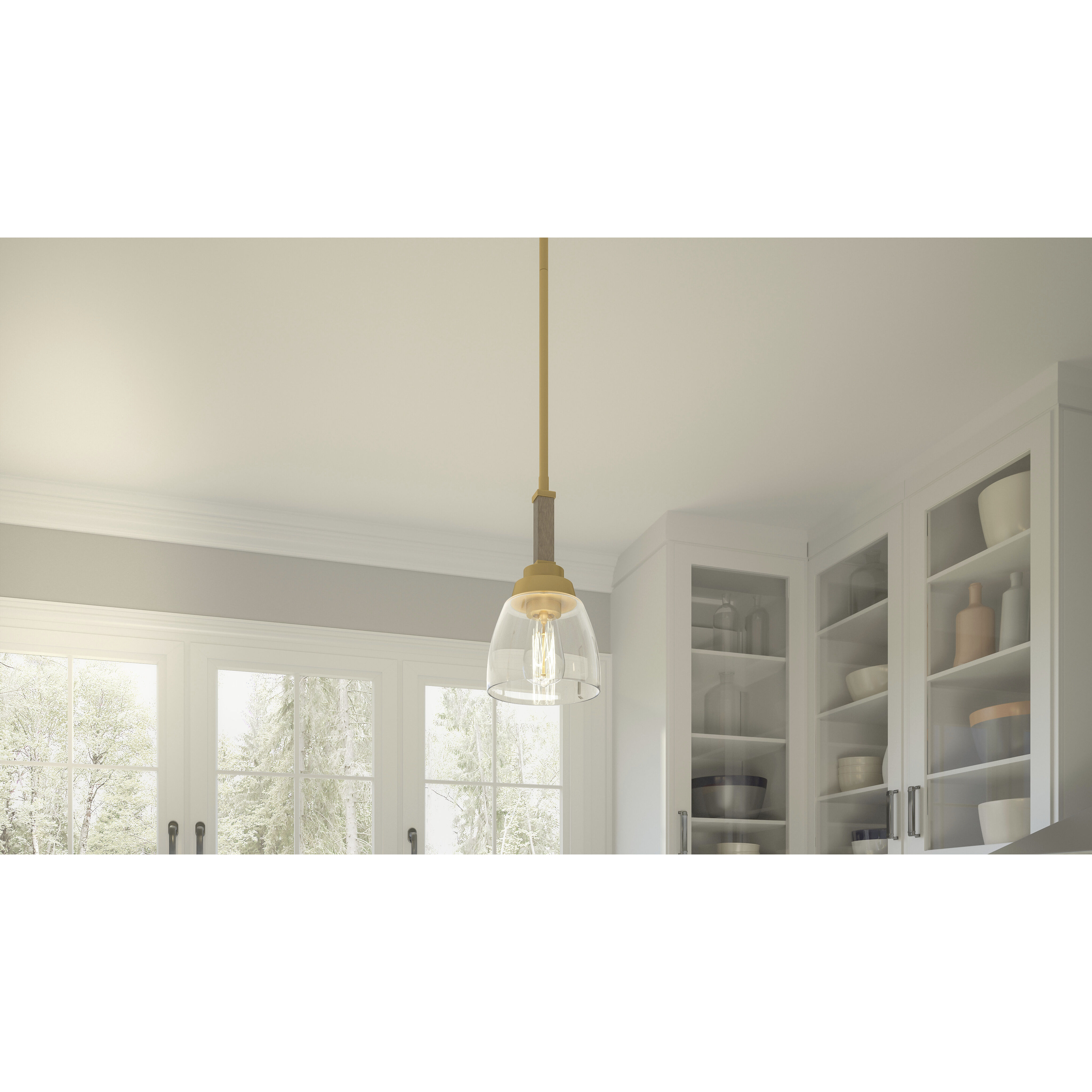 Quoizel BKT1506LG Burkett 1 Light 7 inch Light Gold Mini