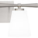 Brindley 2 Light 16 inch Brushed Nickel Bath Light Wall Light