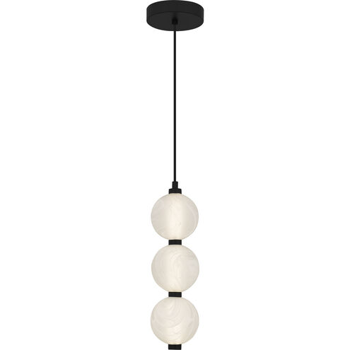 Clarendon LED 5.25 inch Matte Black Mini Pendant Ceiling Light, Small