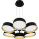 Byrnes LED 26 inch Matte Black Chandelier Ceiling Light