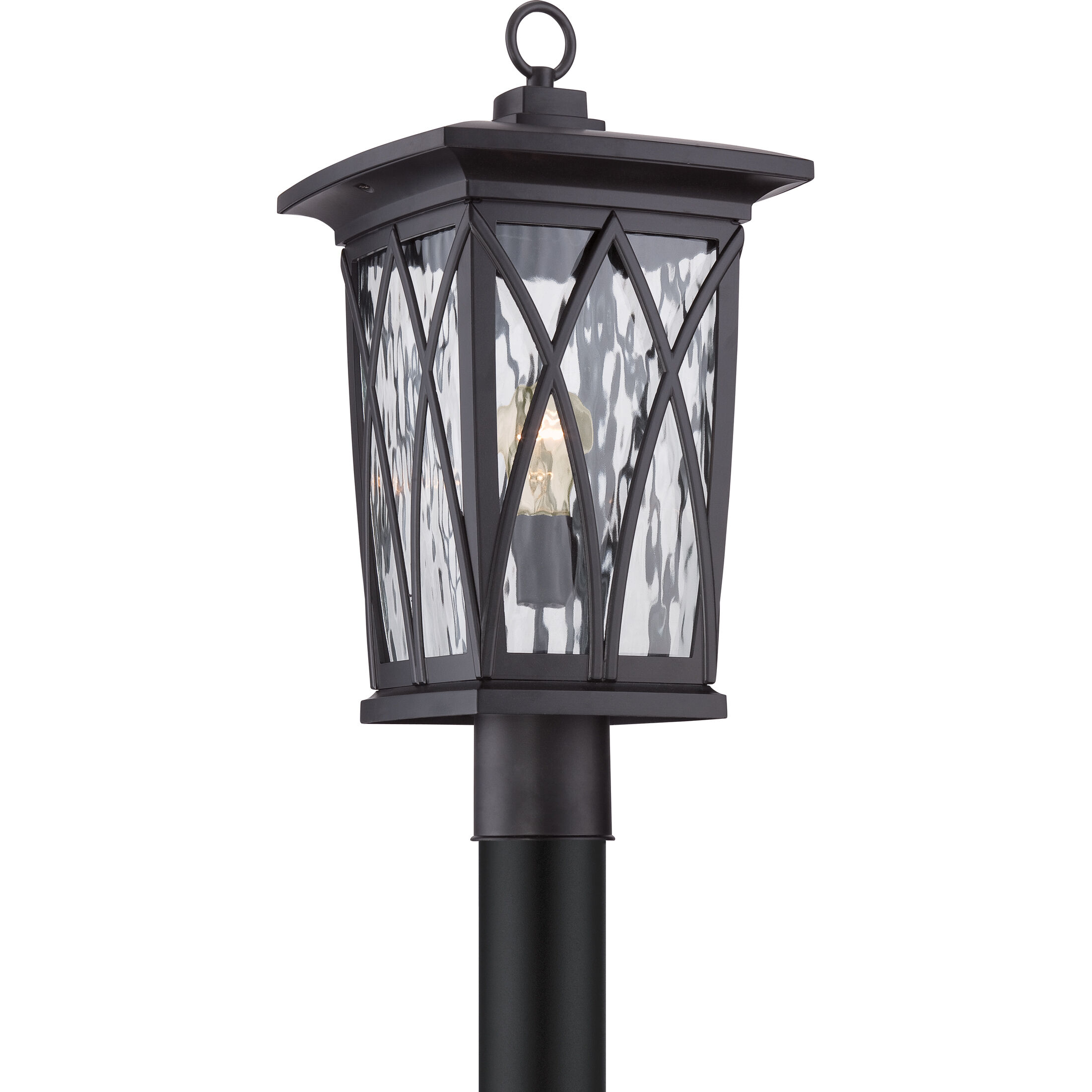Grover 1 Light 21 inch Mystic Black Outdoor Post Lantern