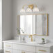Whitecap Vanity Light Wall Light in Brushed Gold