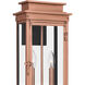 Noelle Outdoor Wall Lantern in Aged Copper, Large