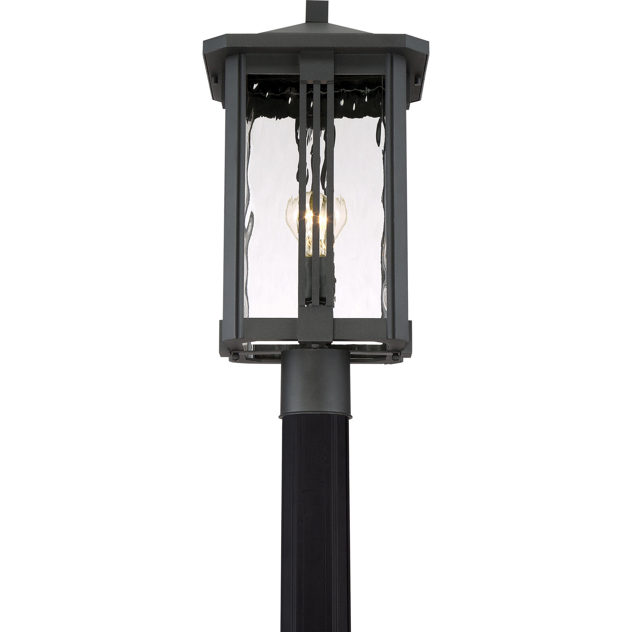 Everglade 1 Light 20.25 inch Earth Black Outdoor Post Lantern