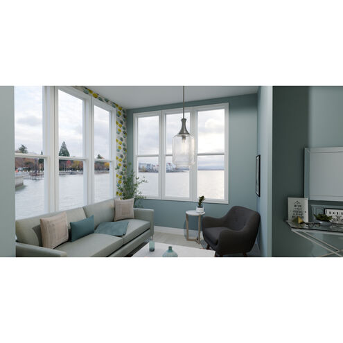 Langley 1 Light 10 inch Antique Nickel Mini Pendant Ceiling Light