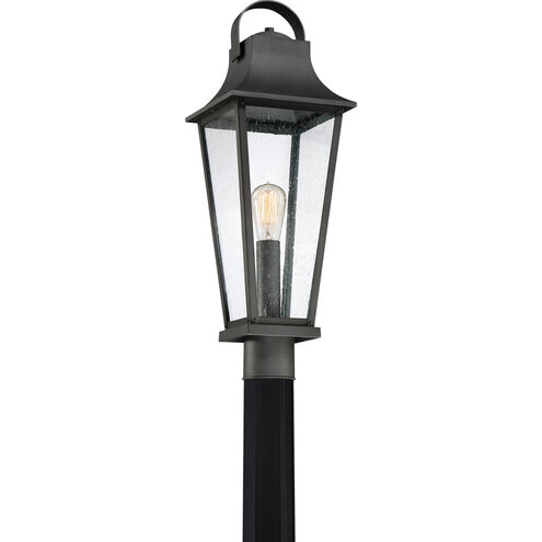 Galveston 1 Light 24.5 inch Mottled Black Outdoor Post Lantern