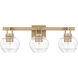 Celina 3 Light 24 inch Bronze Gold Bath Light Wall Light, Large
