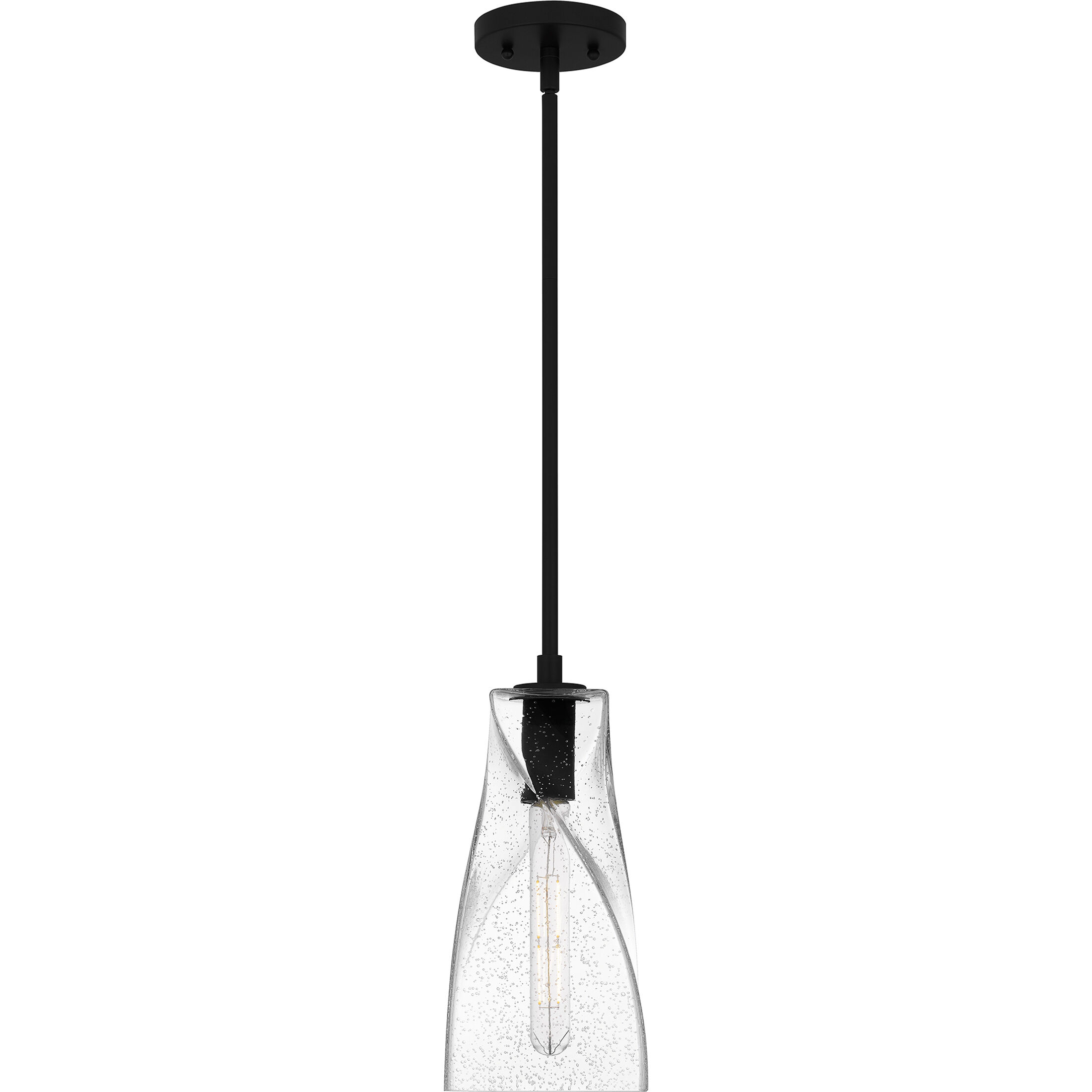 Stetson 1 Light 6 inch Matte Black Mini Pendant Ceiling Light, Small