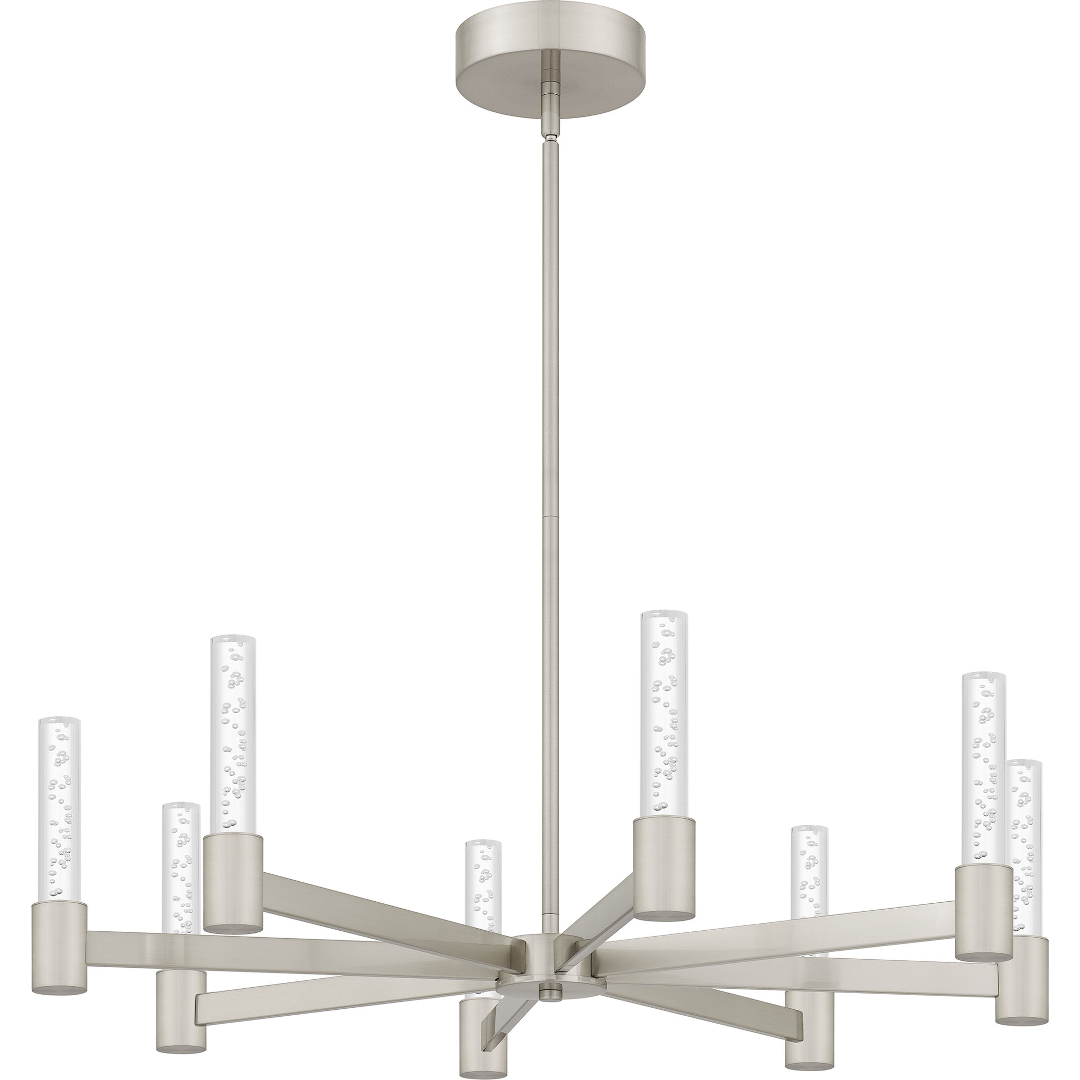 Adler 30 inch Brushed Nickel Chandelier Ceiling Light