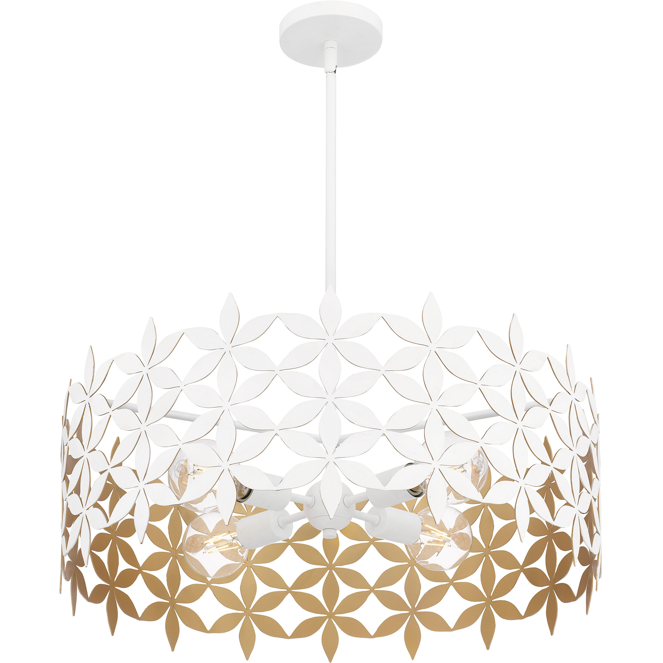 Piper 4 Light 24.25 inch Matte White Pendant Ceiling Light