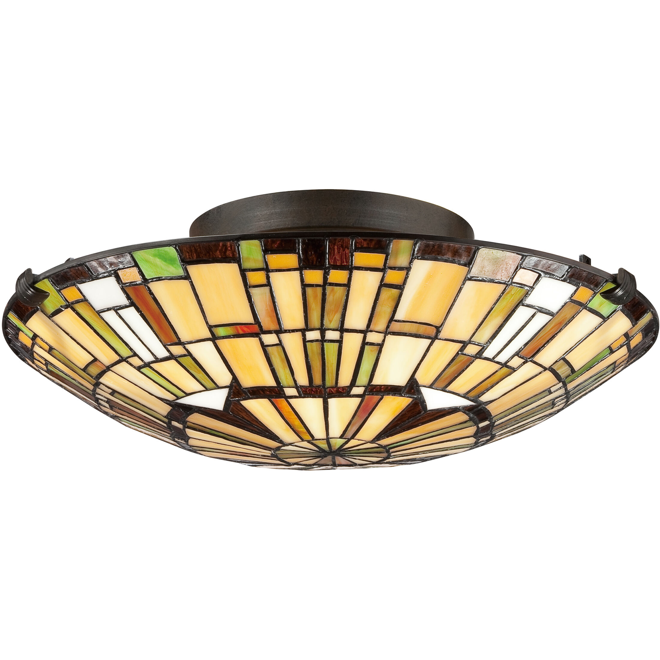 Reed 2 Light 17 inch Vintage Bronze Flush Mount Ceiling Light, Naturals