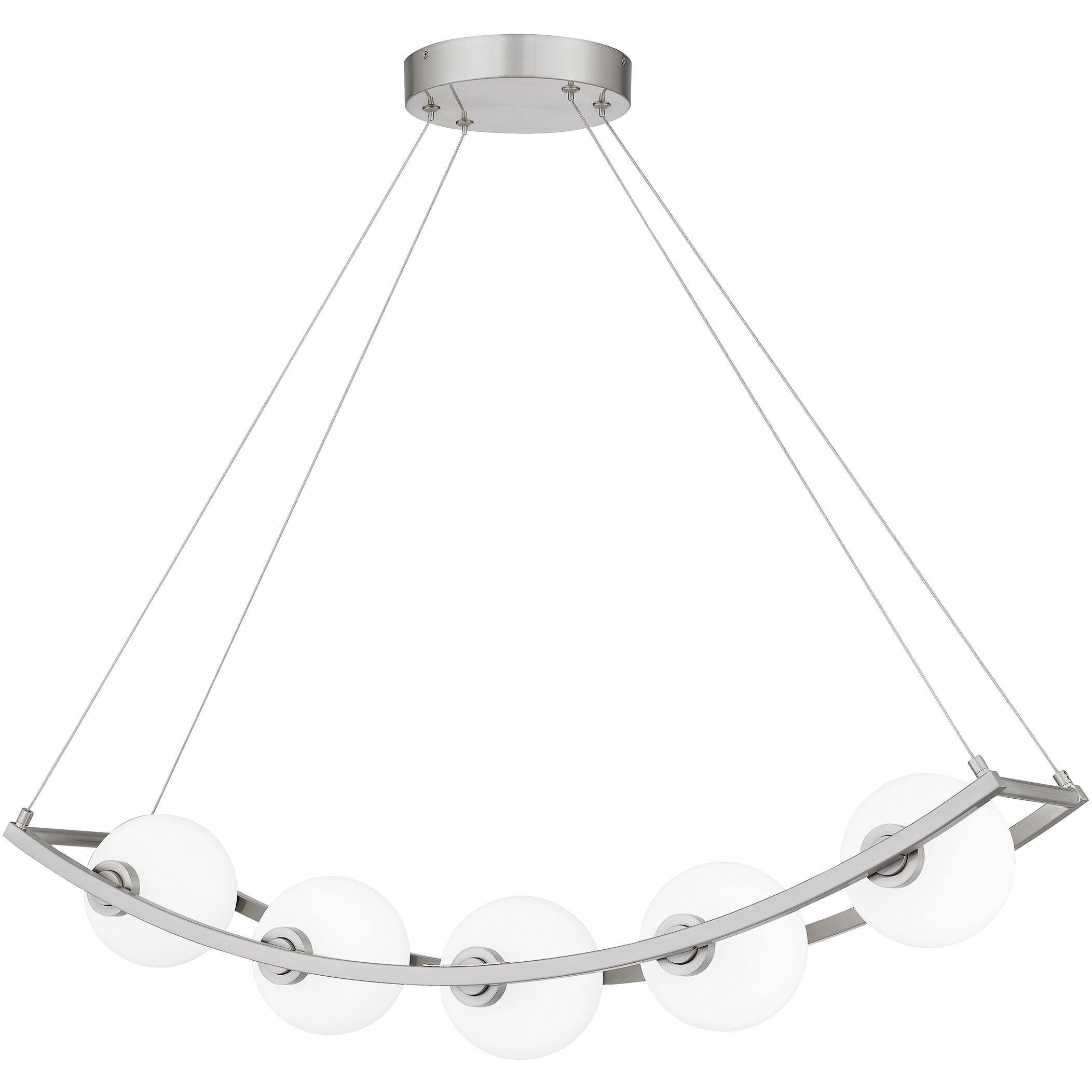 定番の中古商品 Quoizel PCENZ138BN Enzo 5 Light 37.75 inch Brushed Nickel ピアス
