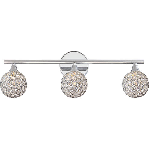 Platinum 3 Light 23 inch Polished Chrome Bath Light Wall Light