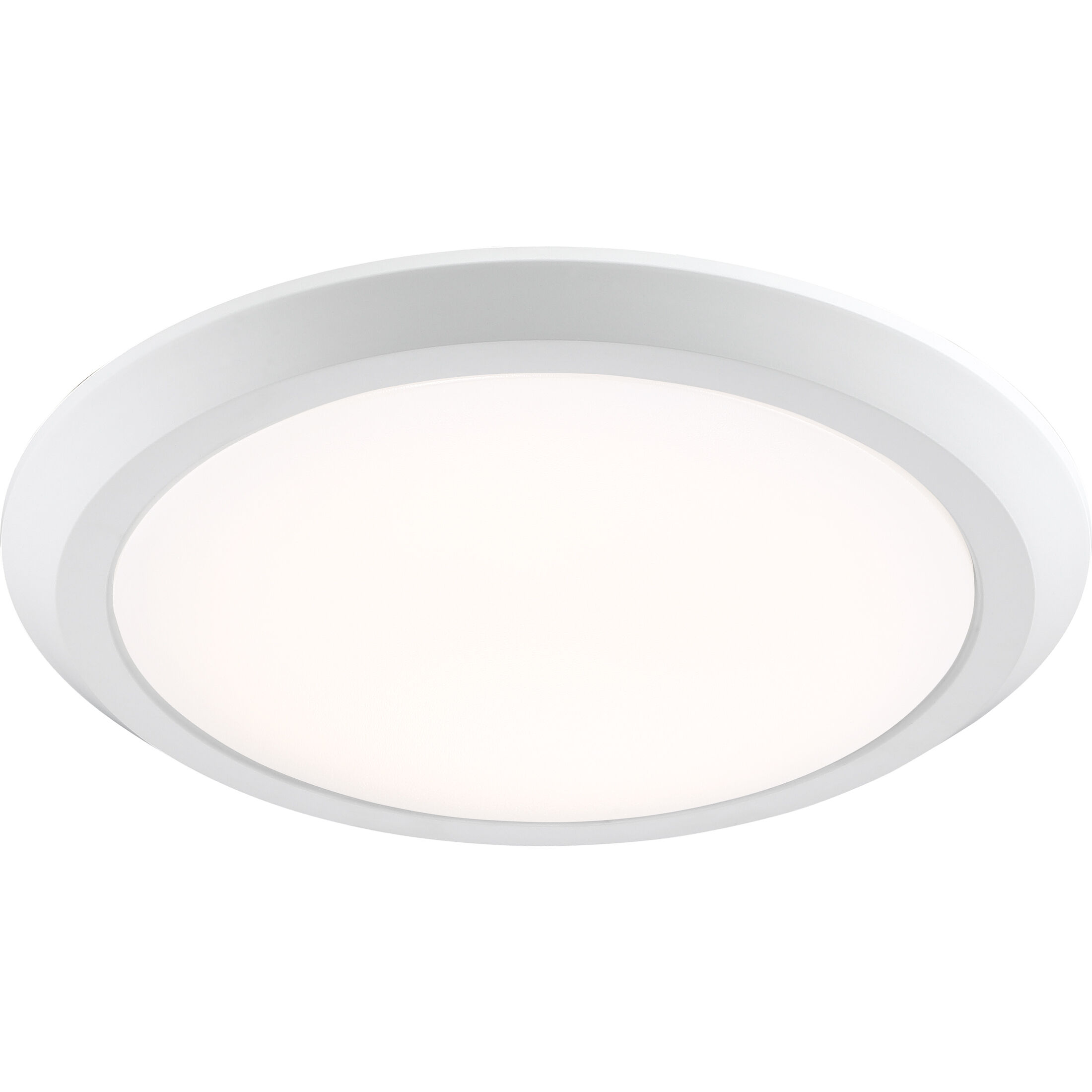Verge LED 16 inch Fresco Flush Mount Ceiling Light in White Lustre