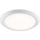 Verge LED 16 inch Fresco Flush Mount Ceiling Light in White Lustre