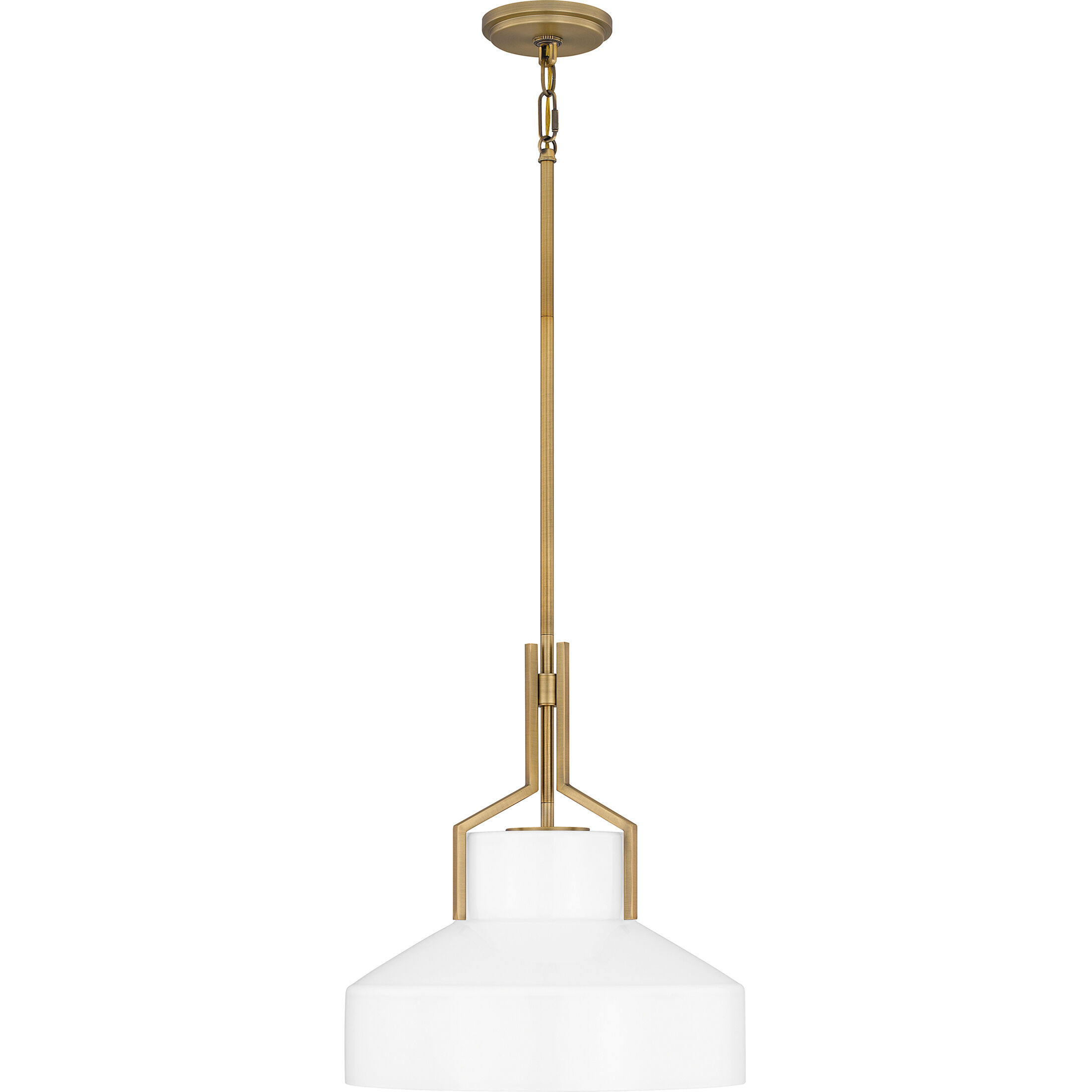 Brecken 2 Light 14.75 inch Aged Brass Pendant Ceiling Light