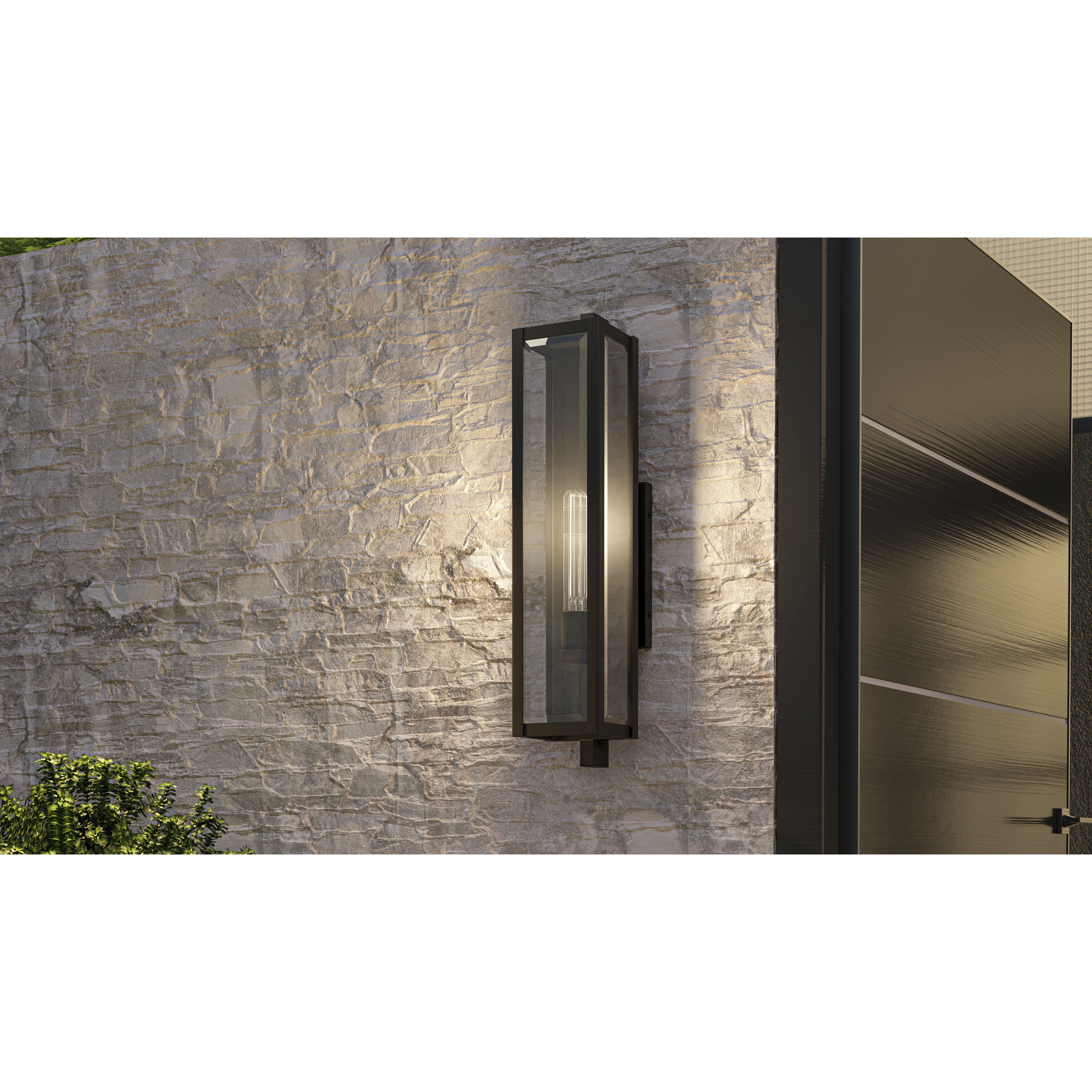 Dale 1 Light 26 inch Matte Black Outdoor Wall Lantern, Large