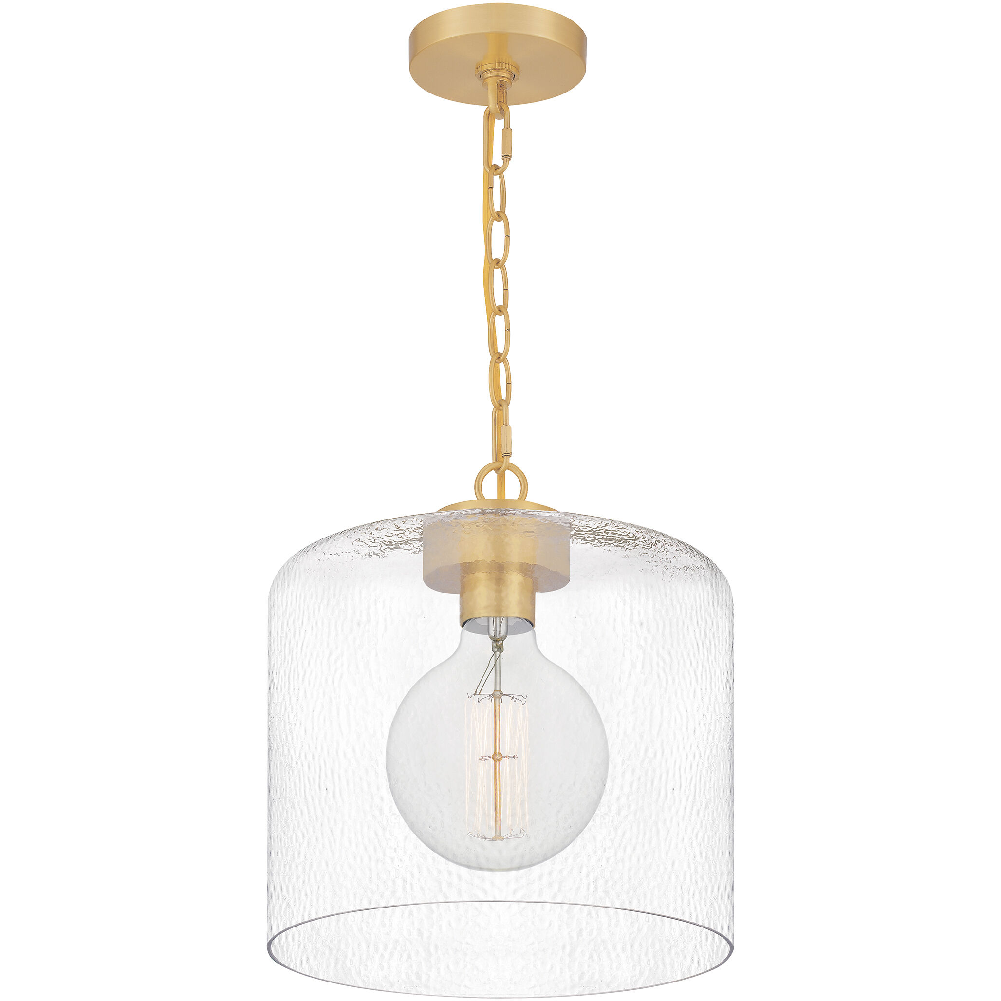 Abner 1 Light 12 inch Aged Brass Mini Pendant Ceiling Light