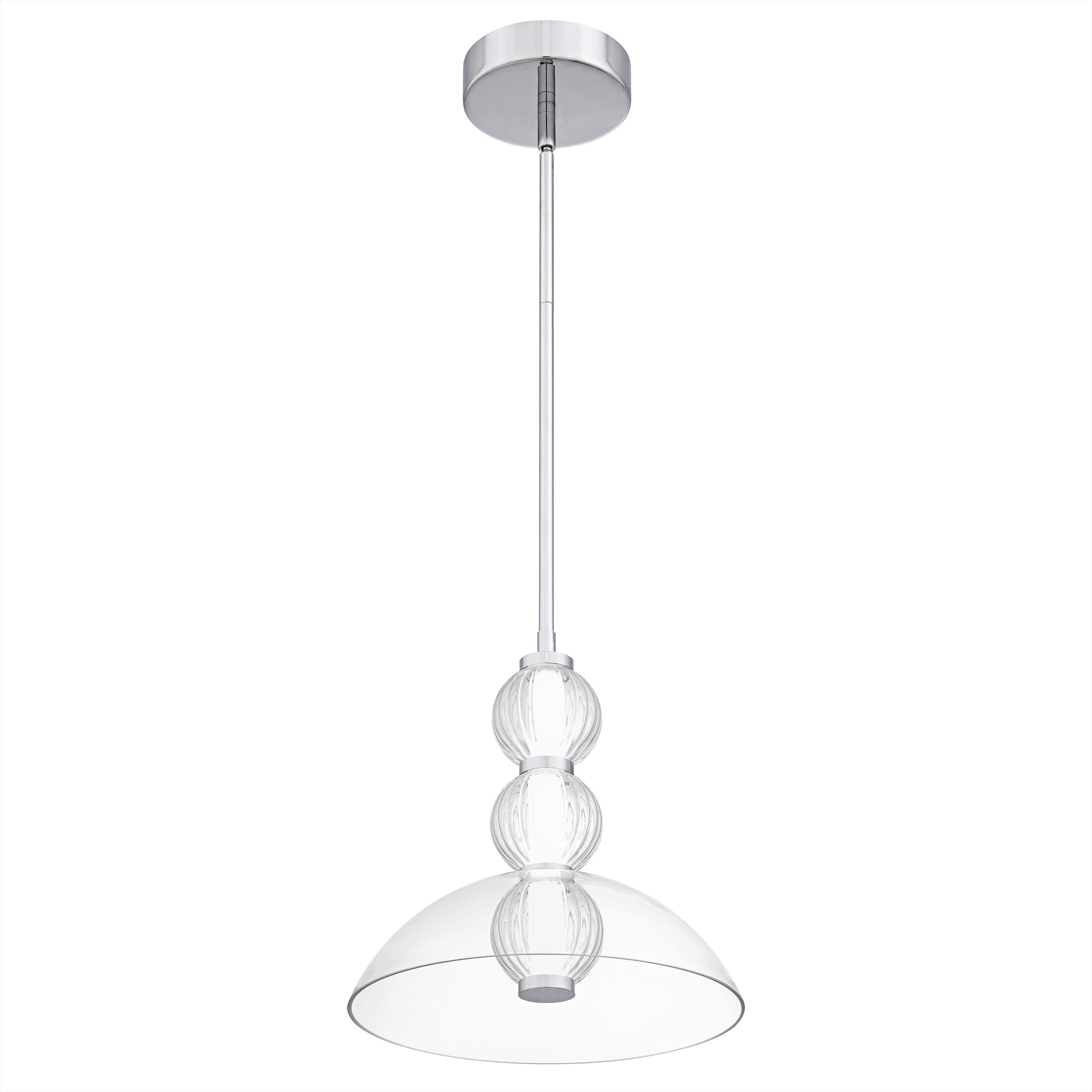 Elway LED 12 inch Polished Chrome Pendant Ceiling Light