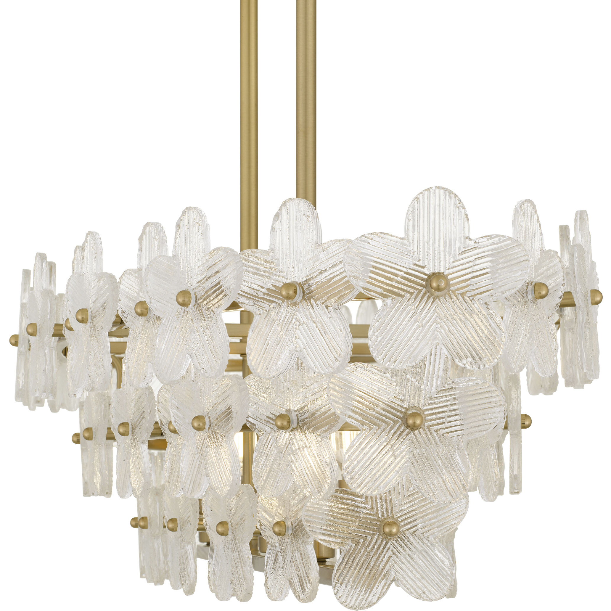Wright 5 Light 42 inch Brushed Gold Island Light Ceiling Light