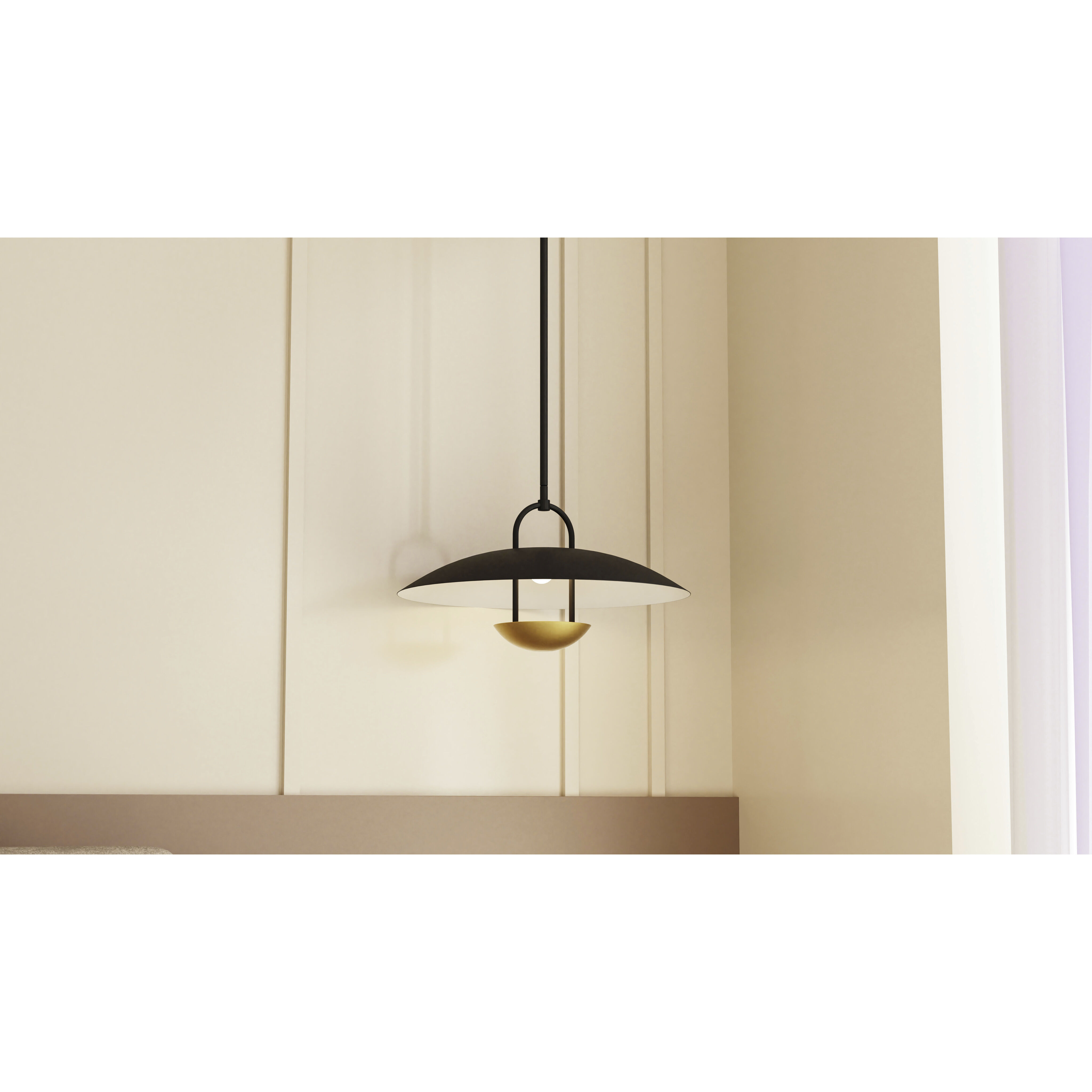 Bingham LED 18 inch Matte Black Pendant Ceiling Light, Large