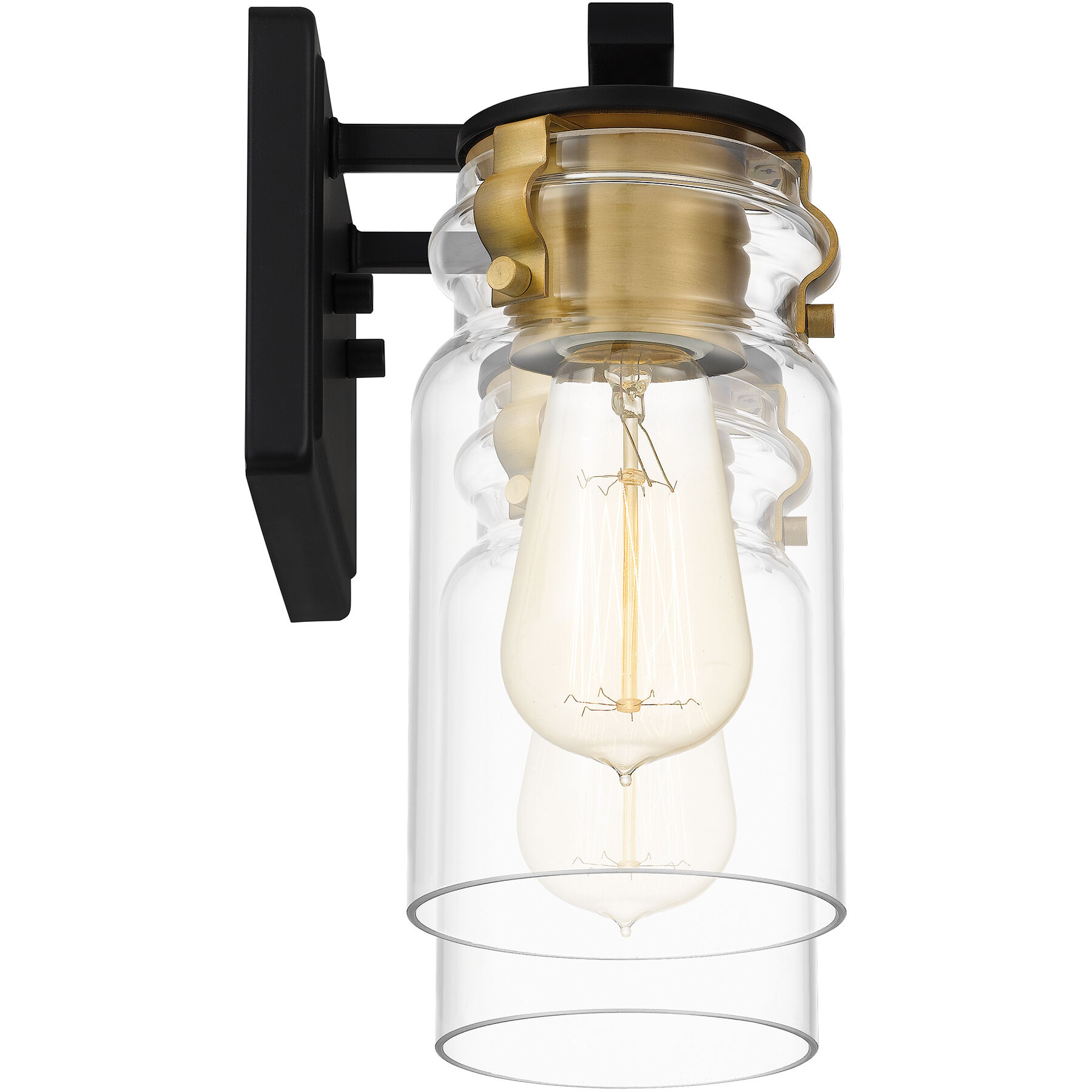 Keesey 2 Light 14 inch Matte Black Bath Light Wall Light